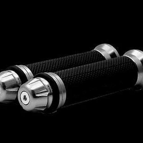 Grip Set Rubber with CNC Aluminum Ends