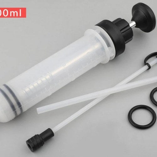 Heavy Duty Hydraulic Brake Bleeder, 200ML Syringe & Hose With Adapters