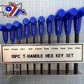 T-HANDLE Hex Allen Key SET/10pc. sizes 2,2.5,3,4,4.5,5,5.5,6,8 & 10mm