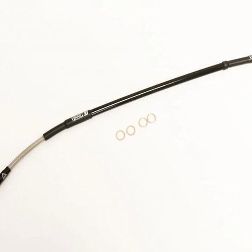 Hose Rear Brake Silver / Blk, KTM SX65 2009 - 2022, Venhill K01-2-028/P