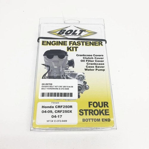 Engine Bolt Kit Crf 250 R 04-09, Bolt Hardware E-CF2-0409, BMECF20409