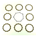 Clutch Friction Plate Set Kawa KX450F 06-15, Athena P40230095, With Gasket