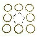 Clutch Friction Plate Set Kawa KX250F 17-20, Athena P40230081, With Gasket
