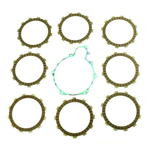 Clutch Friction Plate Set Yamaha YZ250 93-98, Athena P40230075, With Gasket