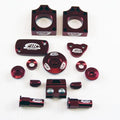 12PC Bling Kit Crf 250/450 04-09, Fir CPK-101, Alloy Axle Block, Caps, Tyre Nut