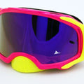 Rnr Platinum Tear Off Mirrored, Pink Flo Goggle, GAM69, Tear Off