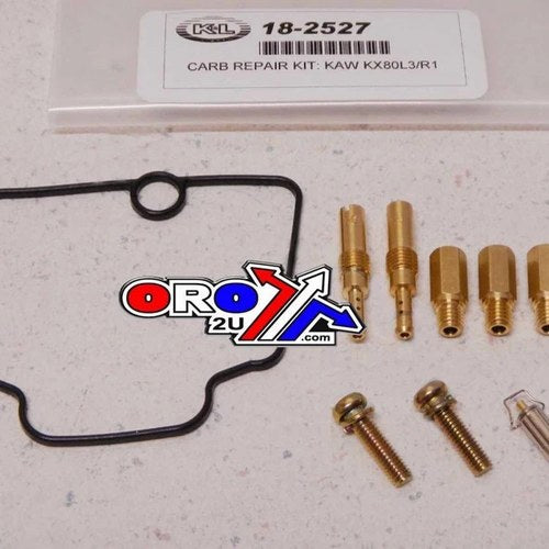 Carburetor Repair Kit, Kawasaki KX80 91-97, KL18-2527