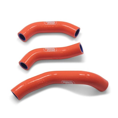 Samco Hose Kit KTM 450/500 EXC-F 17-19 Thermostat Bypass, 3 Piece Kit, Orange