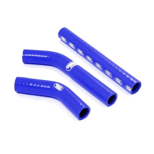 Samco Hose Kit Husaberg TE250 11-12, Thermostat Bypass, 3 Piece Kit, Blue