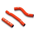 Samco Hose Kit KTM 250/350 SX-F 16-18 Thermostat Bypass, 3 Piece Kit, Orange