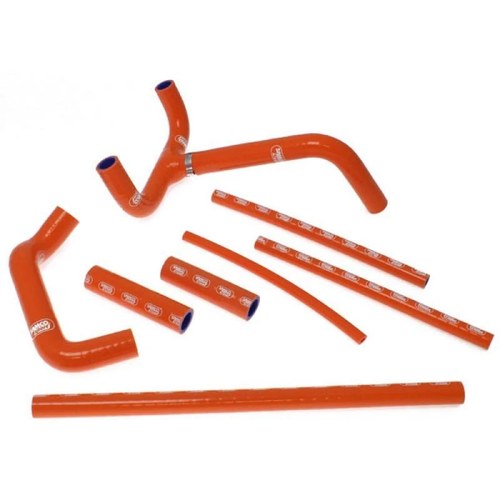 Samco Hose Kit KTM 625 Smc 03-07, 640/660 LC4 All, 8 Piece Kit, Orange, KTM-5 OR