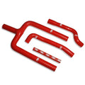 Samco Red Hose Kit GASGAS EC/XC 250-300 18-20 Thermostat Bypass, 4 Piece Kit
