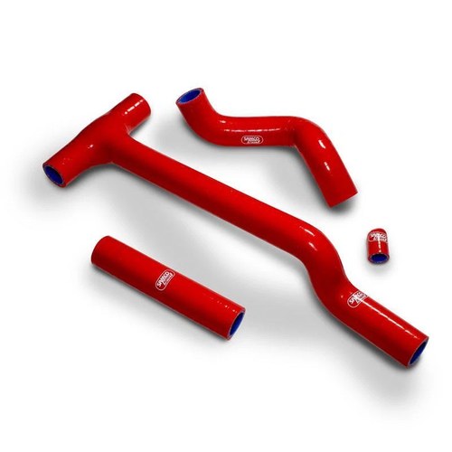 Samco Hose Kit Beta 125RR 2020 Thermostat Bypass, 4 Piece Kit, Red, BET-16