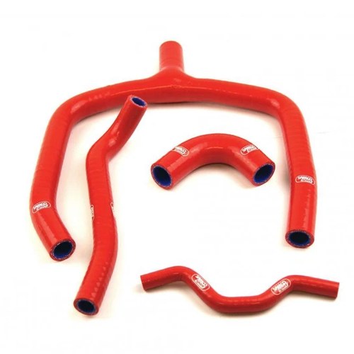 Samco Hose Kit Kawasaki KX250F 09-16 Y Piece Race Design, 4 Piece Kit, Red