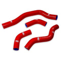Samco Hose Kit Honda CRF450X 05-16, 4 Piece Kit, Red, HON-38 RD