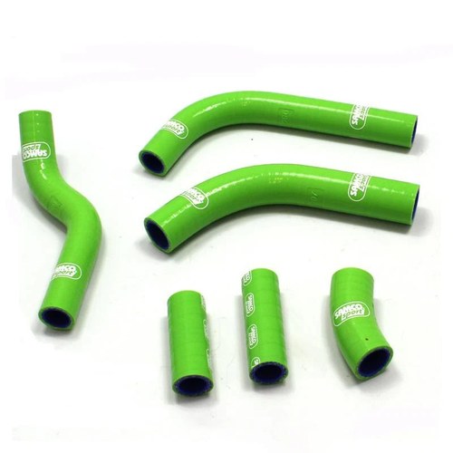 Samco Hose Kit Kawasaki KX450F 16-18 OEM Design, 6 Piece Kit, Green, KAW-74 GN