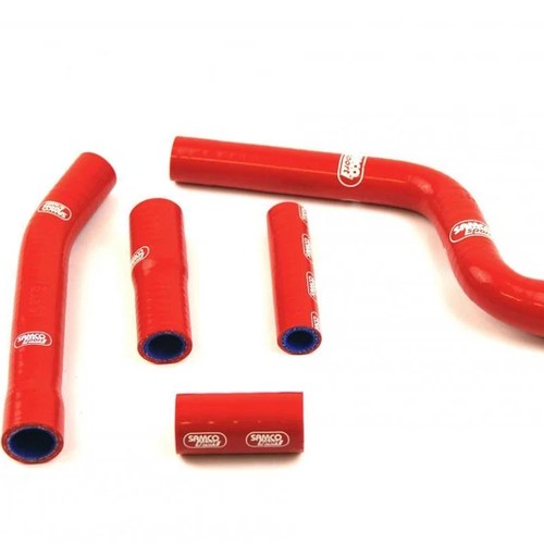 Samco Hose Kit Yamaha YZ450F 2010-2013 OEM Design, 5 Piece Kit, Red, YAM-57-RD