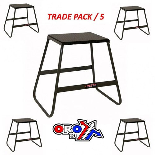 Pack 5 Bike Stands Black, 440mm Tall, Light Weight, MX