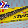 Did Chain 520VX3 X-RING 118L, DID520VX118, Black Chain Links, 30-803.118.BK