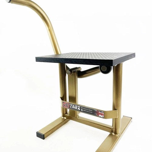 HD JACK-UP-STAND Twin Leg, Gold, Large Stand 440mm High