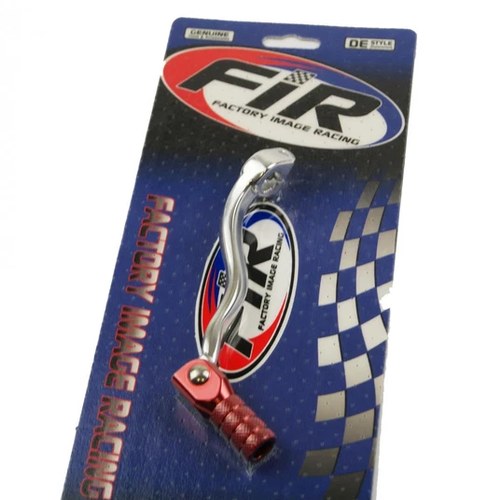 Gear Lever Honda CRF250R 04-09, CRF250X 04-12, Silver / Red Tip