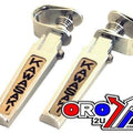 Foot Peg Set Chrome Kawasaki universal bolt on Emgo 50-85402