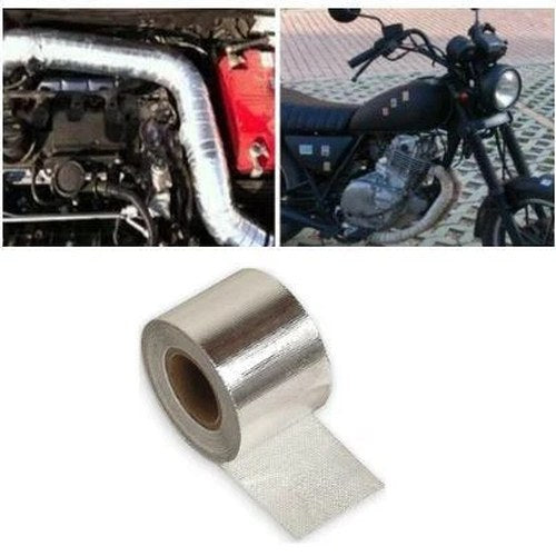 5M Fiberglass Foil Exhaust Heat Shield, Manifold Downpipe High temperature Tape