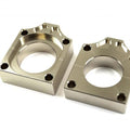 Chain Adjuster Axle Blocks Yamaha YZ/YZF 10-15 Titanium