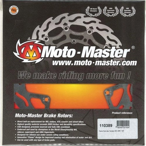 Disc Brake Front YZ WR Flame, MOTO-MASTER 110389, MD6028