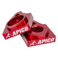Apico Rear Axle Chain Adjuster For Trs 125RR 19-24 Red