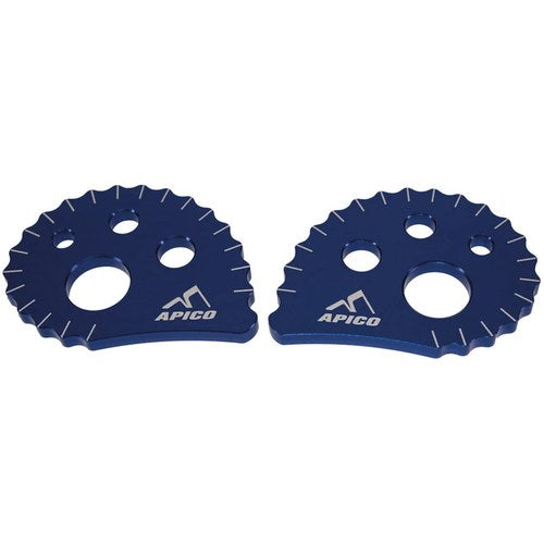 Apico Snail Chain Adjuster Cams For over size Sherco 00-24 Blue