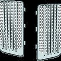 Kuryakyn Radiator Grills For Twin Cooled Models Chrome & Black (Pair)