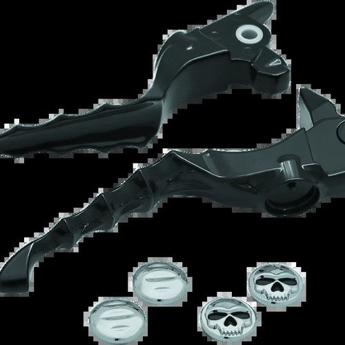 Kuryakyn Zombie Lever Set For 17-Up Touring Gloss Black
