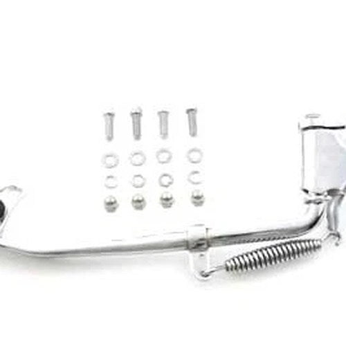 Jiffy Kickstand Assembly Chrome 2 inch Under for Harley-Davidson