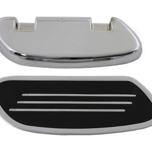 Driver Footboard Set Chrome Streamliner Style for Harley-Davidson