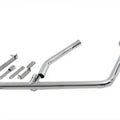 2 into 1 Exhaust Pipe Header Chrome for Harley-Davidson