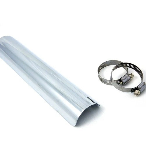 12 inch Exhaust Heat Shield Chrome for Harley-Davidson