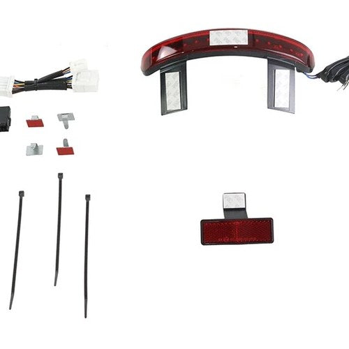 Chopped Fender Rear Edge LED Lamp with Red Lens for Harley-Davidson