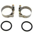 Polished Intake Manifold Clamp Set for Harley-Davidson
