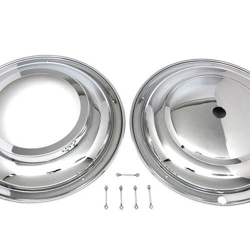 16 inch Front Wheel Cover Set Chrome for Harley-Davidson