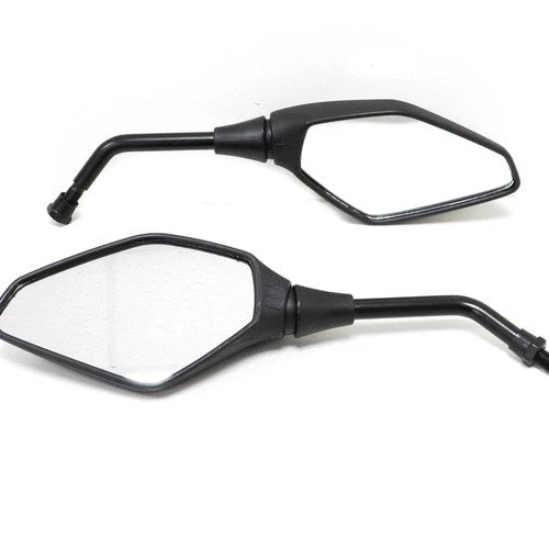 Universal 10mm Mirror Black Left and Right Pair
