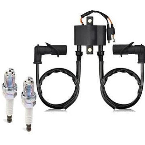 Ignition Coil Spark Plug & Cap Polaris Sportsman 600 04-05, 700 04-06, MV7 05