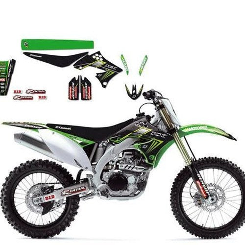 Kawasaki KX-F450 2009-2011 Monster Energy Full Decal Kit, Blackbird