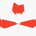 Red Backgrounds Husqvarna 2T TC125/250 06-08, 4T TC250/450 05-07