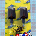 Universal Rectangular Indicators, Smoke Lens, Pair, Carbon Look