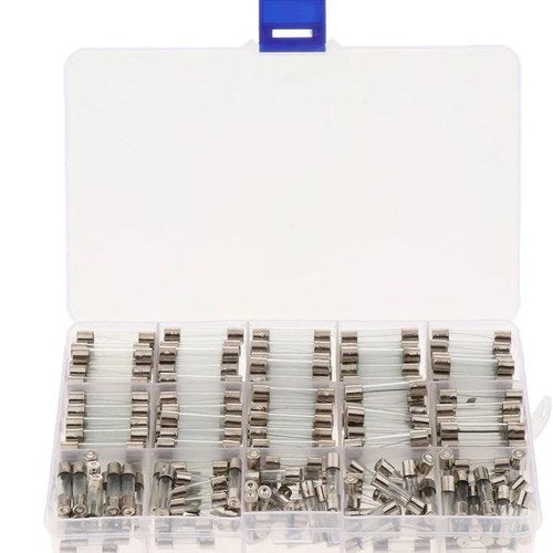 250PC 30mm Glass Fuses, 1A 2A 3A 5A 6A 7A 8A 10A 15A 20A