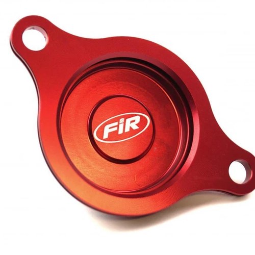 Oil Filter Cover Red Alloy Honda CRF450R 2009-2016