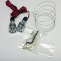 Bar End With LED Flasher Light Silver