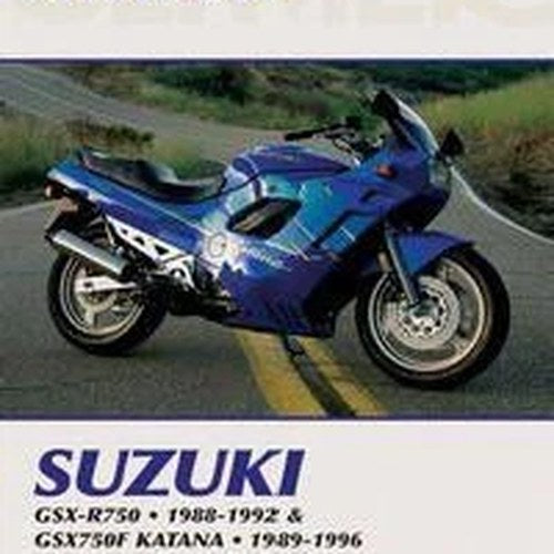 Clymer Manual Suzuki GSX-R750 1988-1992, GSX750F 1989-1996