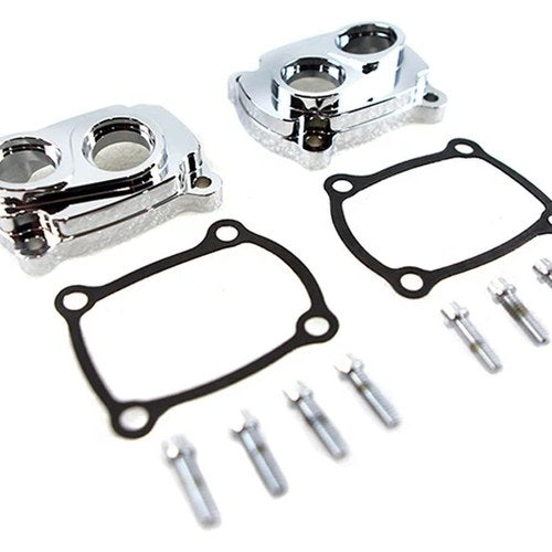 Jims M8 Low Profile Billet Tappet Block Kit Chrome for Harley-Davidson